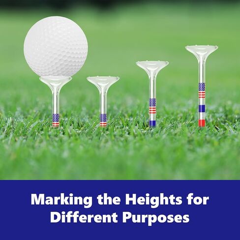 Golf Tees 3 1/4 inches (83mm) Plastic Clear Funny Bulk Unbreakable Reduces Friction & Side Spin Golfing Accessories for Women Men Golfers,30 Counts in Saudi Arabia