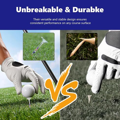 Golf Tees 3 1/4 inches (83mm) Plastic Clear Funny Bulk Unbreakable Reduces Friction & Side Spin Golfing Accessories for Women Men Golfers,30 Counts in Saudi Arabia