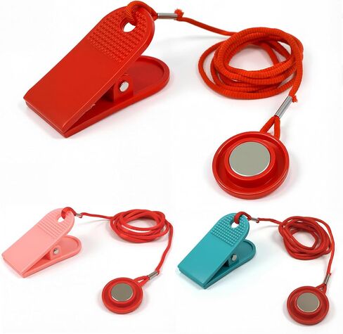 3 pcs Universal Treadmill Magnet Safety Key (Red/Pink/Blue) - Multi-Color Magnetic Safety Switch & Emergency Stop Key Replacement, Compatible with Most Treadmills, Running Machines in Kuwait