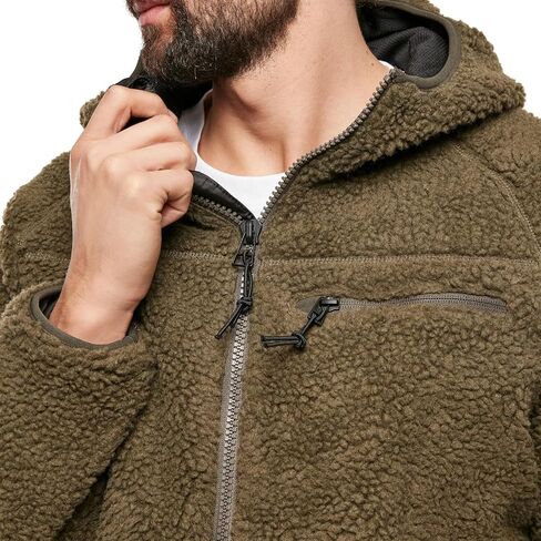 Brandit mens Hooded Teddy Fleece Cold-weather Outdoor Full Zip in Saudi Arabia