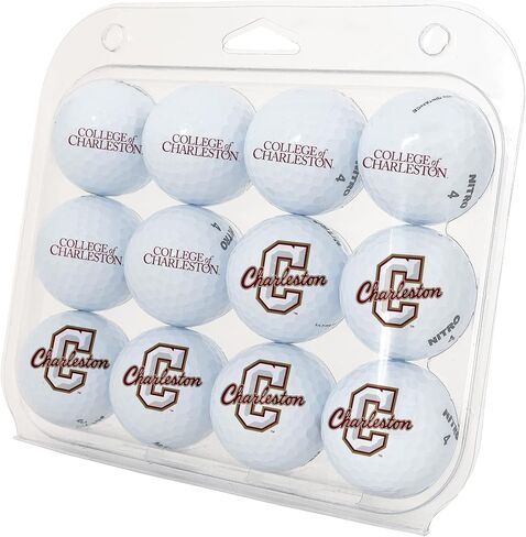 Desert Cactus College of Charleston Dozen Golf Balls - Full Color 12 Pack, CofC Cougars Officially Licensed Gear in Saudi Arabia