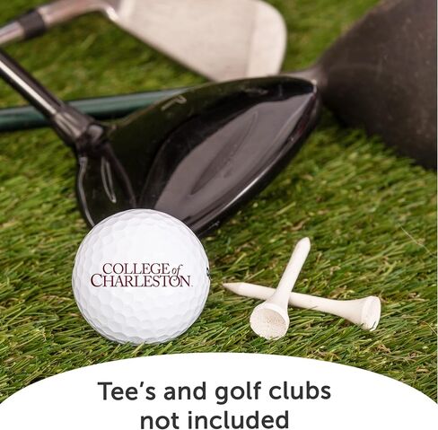 Desert Cactus College of Charleston Dozen Golf Balls - Full Color 12 Pack, CofC Cougars Officially Licensed Gear in Saudi Arabia
