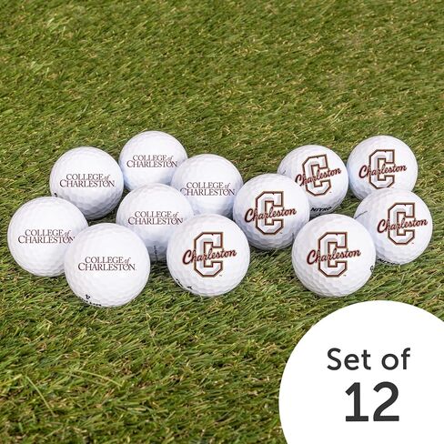Desert Cactus College of Charleston Dozen Golf Balls - Full Color 12 Pack, CofC Cougars Officially Licensed Gear in Saudi Arabia