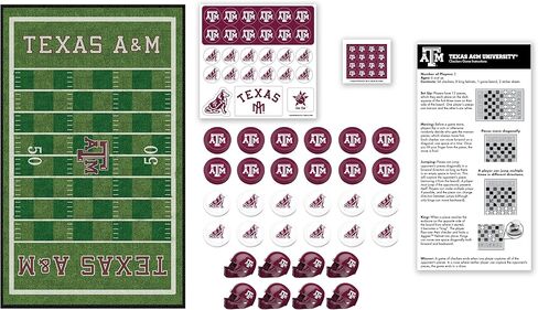 MasterPieces Family Game - NCAA Texas A&M Checkers - Officially Licensed Board Game for Kids & Adults in Saudi Arabia