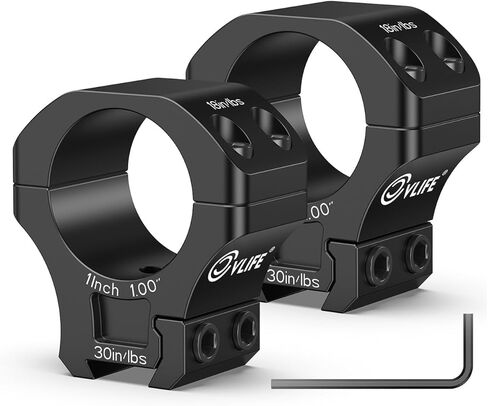 حلقات نطاق تتوافق بدقة 1 بوصة من CVLIFE مع دبوس توقف واحد - تناسب 11 مم و3/8 بوصة - قطعتين in Kuwait