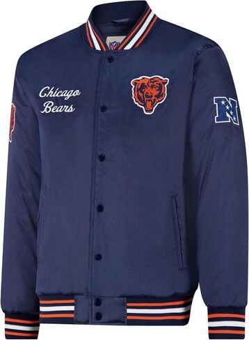 Ultra Game NFL mens Nfl Official Supreme Heritage Logo Satin Jacket Team Color 2 in Saudi Arabia