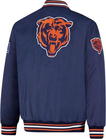 Ultra Game NFL mens Nfl Official Supreme Heritage Logo Satin Jacket Team Color 2 in Saudi Arabia