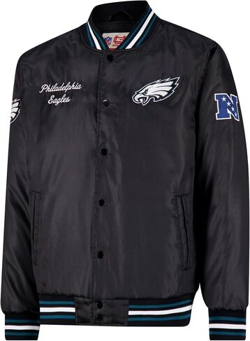 Ultra Game NFL mens Nfl Official Supreme Heritage Logo Satin Jacket Team Color 2 in Saudi Arabia