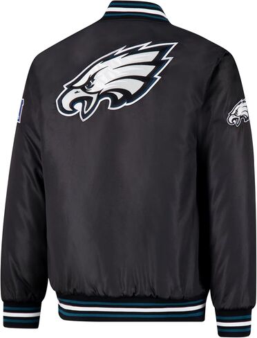 Ultra Game NFL mens Nfl Official Supreme Heritage Logo Satin Jacket Team Color 2 in Saudi Arabia