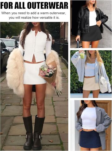 Womens Micro Mini Skirt with Shorts Low Rise A-Line Skort for Women Formal Going Out Casual Athletic Tennis Outfits in Kuwait