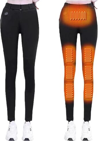 Heated Pants for Women, Heated Leggings Women, Heated Snow Hiking Pants, Winter Softshell Outdoor Trousers in Saudi Arabia
