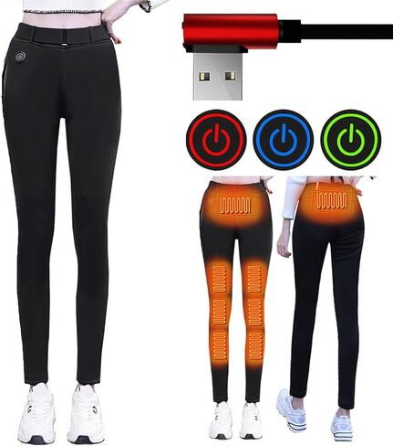 Heated Pants for Women, Heated Leggings Women, Heated Snow Hiking Pants, Winter Softshell Outdoor Trousers in Saudi Arabia