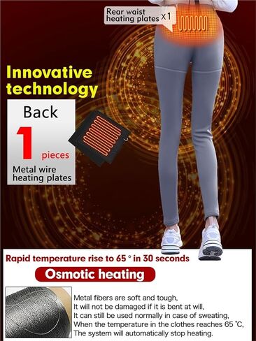 Heated Pants for Women, Heated Leggings Women, Heated Snow Hiking Pants, Winter Softshell Outdoor Trousers in Saudi Arabia