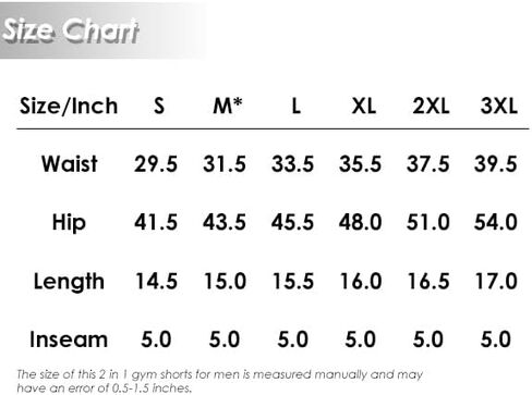 Mens 2 in 1 Running Shorts with Pockets Summer Lightweight Elastic Waist Mens Shorts for Gym Sport Training in Saudi Arabia