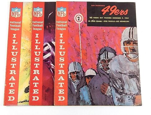 الكثير من (3) برامج كرة القدم NFL المختلفة لعام 1962 في سان فرانسيسكو 49 - برامج NFL in Saudi Arabia