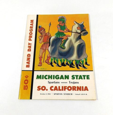 1964 جامعة جنوب كاليفورنيا في برنامج كرة القدم بكلية ولاية ميشيغان 10-3-64 - برامج الكلية in Kuwait