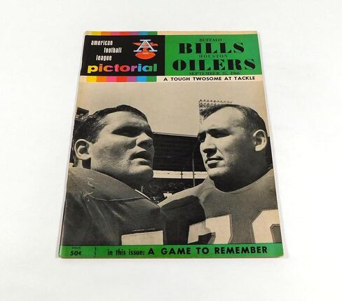 1966 Houston Oilers at Buffalo Bills AFL Football Program 9-25-66 - NFL Programs in Saudi Arabia