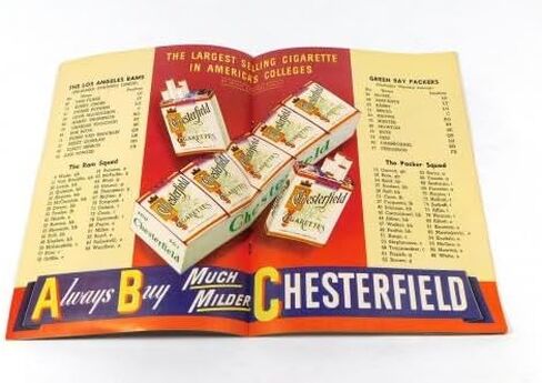 1954 باي باكرز في برنامج لوس أنجلوس رامس لكرة القدم NFL 12-12-54 - برامج NFL in Kuwait