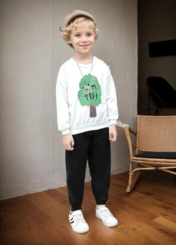 الأولاد Sweatpants طفل نشط الصوف الدافئة الصوف سحب على السراويل الاطفال رياضية عادية سراويل الركض 3-8 سنوات in Kuwait