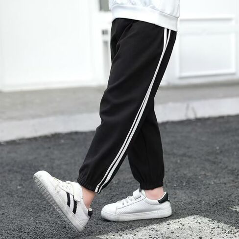 الأولاد Sweatpants طفل نشط الصوف الدافئة الصوف سحب على السراويل الاطفال رياضية عادية سراويل الركض 3-8 سنوات in Kuwait