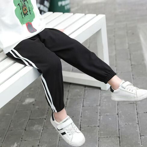 الأولاد Sweatpants طفل نشط الصوف الدافئة الصوف سحب على السراويل الاطفال رياضية عادية سراويل الركض 3-8 سنوات in Kuwait