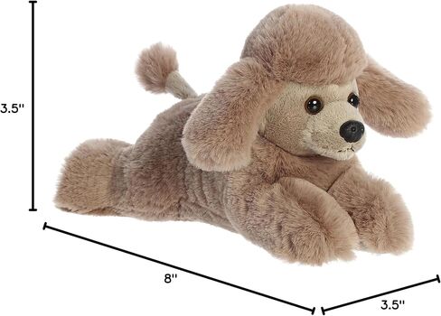 حيوان محشو من Aurora® Adorable Mini Flopsie™ Paysley Poodle - سهولة مرحة - رفاق خالدين - بني 8 بوصات in Saudi Arabia