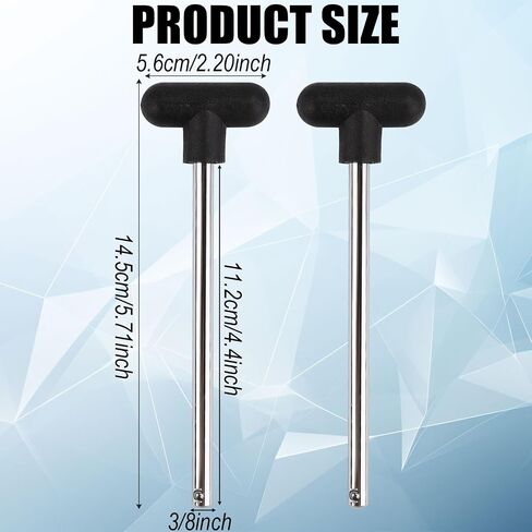 2pcs T-Type Weight Stack Pin, 3/8in Diameter 4.4in Locking Space Weight Machine Pin Heavy Duty Universal Weight Extender Drop Set Pin Easy to Install Weight Selector Pin Gym Practical Accessories in Saudi Arabia