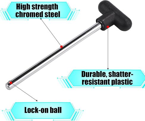 2pcs T-Type Weight Stack Pin, 3/8in Diameter 4.4in Locking Space Weight Machine Pin Heavy Duty Universal Weight Extender Drop Set Pin Easy to Install Weight Selector Pin Gym Practical Accessories in Saudi Arabia