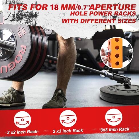 MARLANG Barbell Landmine Attachment for Rack,360 Rotation Landmine Attachment for Barbell,T Bar Row Attachment Landmine Base Fits 2 Inch Olympic Bar and 2 Inch Olympic Barbell in Kuwait