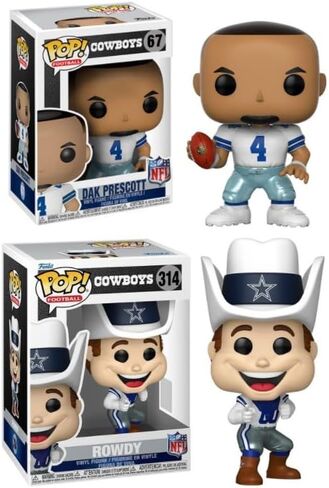فانكو داك بريسكوت/رودي ماسكوت (دالاس كاوبويز) NFL Pop! كومبو (2) in Saudi Arabia