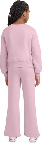 Converse Girls' Graphic Crewneck Sweatshirt and Flared Pant Set in Saudi Arabia