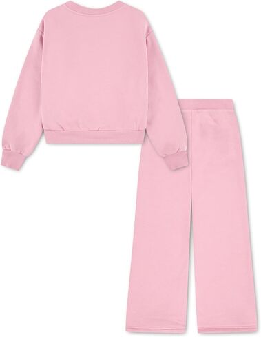 Converse Girls' Graphic Crewneck Sweatshirt and Flared Pant Set in Saudi Arabia