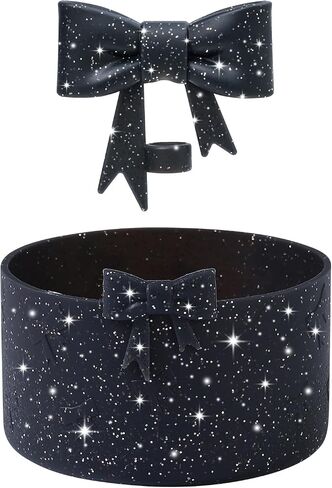 Cup Accessories Set for Stanley,Including Cute Bow Straw Cover Caps 10mm Reusable Straw Toppers,Silicone Boot Sleeve Bumper Protector for Stanley Quencher H2.0 Tumbler 30&40oz,Glitter in Saudi Arabia