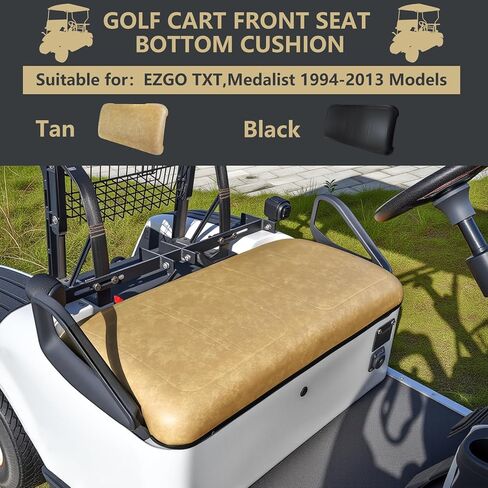 Golf Cart Front Seat Bottom Cushion Assembly Replacement for EZGO TXT/Medalist 1994-2013,Tan in Saudi Arabia