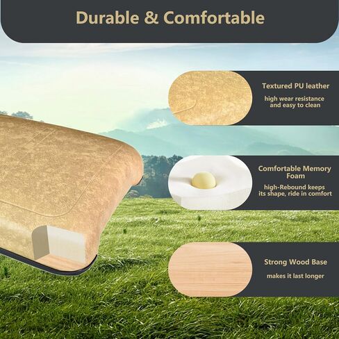 Golf Cart Front Seat Bottom Cushion Assembly Replacement for EZGO TXT/Medalist 1994-2013,Tan in Saudi Arabia