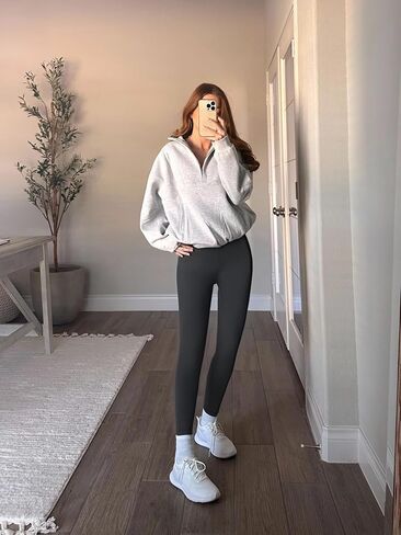 High-Waisted Seamless Compression Leggings Butt Lifting Tummy Control Yoga Pants for Women, Stretchy Fitness in Saudi Arabia