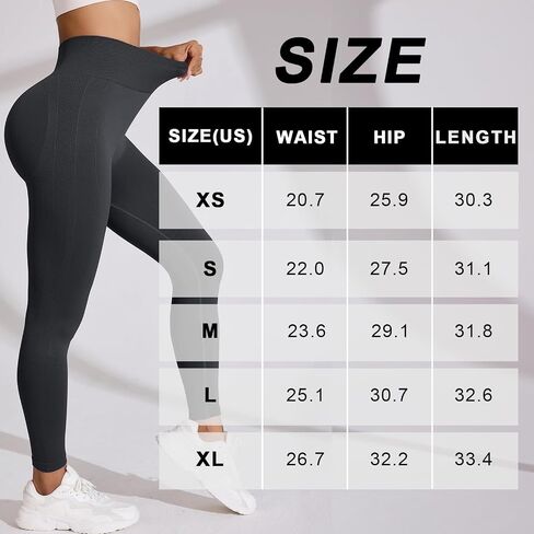 High-Waisted Seamless Compression Leggings Butt Lifting Tummy Control Yoga Pants for Women, Stretchy Fitness in Saudi Arabia