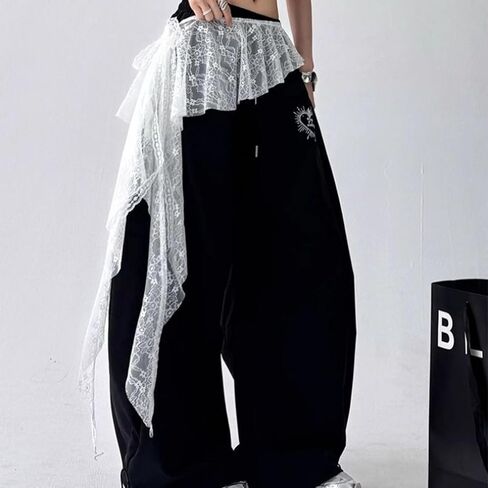 Women's Lace Wrap Skirt Cover Up - Sheer Swimwear Beach Skirt & Kpop Dance Hip Drape, Adjustable Flowy Chiffon Sarong in Saudi Arabia