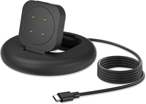 Charging Stand Compatible with Google Fitbit Ace LTE, Portable & Foldable Magnetic Charger with 3.3 Feet Charging Cord for Fitbit Ace LTE Smartwatch for Kids (Black) in Saudi Arabia