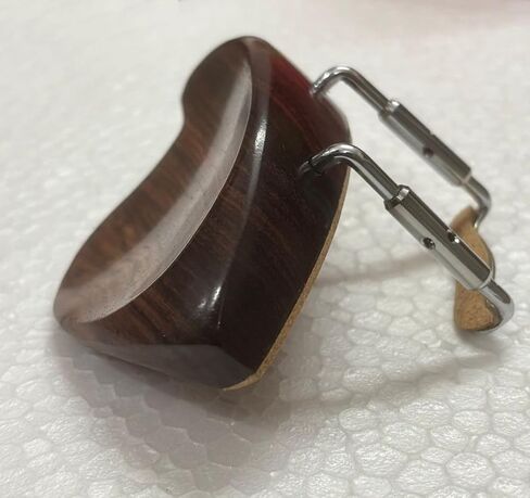 سلسلة موسيقية للكمان Stubar Chinrest 4/4 أجزاء كمان من خشب الورد، مع مشبك U من الكروم in Saudi Arabia