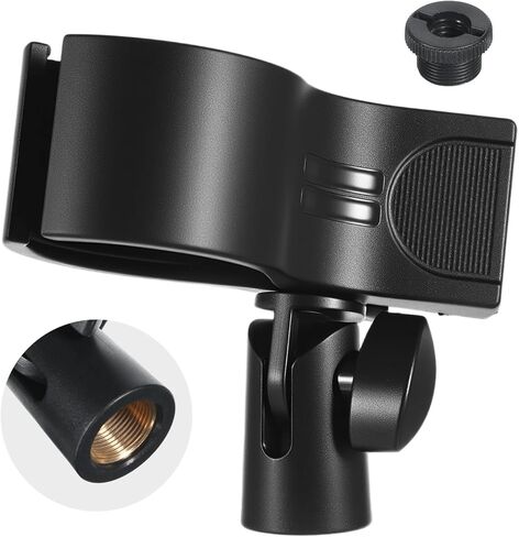 Universal Mic Clip Holder for Stand Microphone Clip Holder Microphone Holders Clamp Microphones Stand Clips Fit for Most Condenser and Wireless Microphones with OD 1.26" from 2.3" in Kuwait