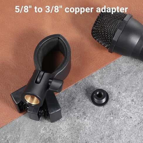 Universal Mic Clip Holder for Stand Microphone Clip Holder Microphone Holders Clamp Microphones Stand Clips Fit for Most Condenser and Wireless Microphones with OD 1.26" from 2.3" in Kuwait