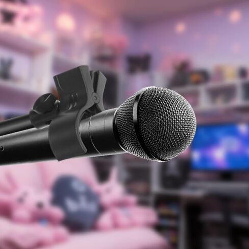 Universal Mic Clip Holder for Stand Microphone Clip Holder Microphone Holders Clamp Microphones Stand Clips Fit for Most Condenser and Wireless Microphones with OD 1.26" from 2.3" in Kuwait