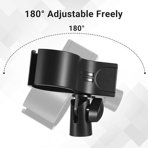 Universal Mic Clip Holder for Stand Microphone Clip Holder Microphone Holders Clamp Microphones Stand Clips Fit for Most Condenser and Wireless Microphones with OD 1.26" from 2.3" in Kuwait
