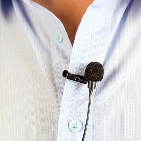 6Pcs Lapel Microphone Clips Replacement Kit, 3Pcs Lapel Mic Windscreen Foam Covers and 3Pcs Lavalier Microphone Clips in Kuwait