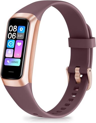 Fitness Tracker with 24/7 Heart Rate, Blood Oxygen Blood Pressure Sleep Monitor, 5 ATM Waterproof Activity Trackers,Step Calorie Counter Pedometer Health Smart Watch for Women Men in Kuwait