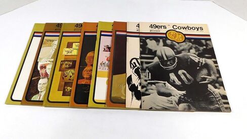 Lot of (8) Different 1969 San Francisco 49ers NFL Football Programs DA065798 - NFL Programs in Saudi Arabia
