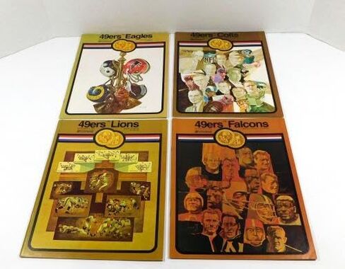 Lot of (8) Different 1969 San Francisco 49ers NFL Football Programs DA065798 - NFL Programs in Saudi Arabia