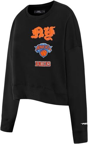 Pro Standard Womens NBA Old English Brushed Back French Terry Crewneck Sweatshirt in Saudi Arabia