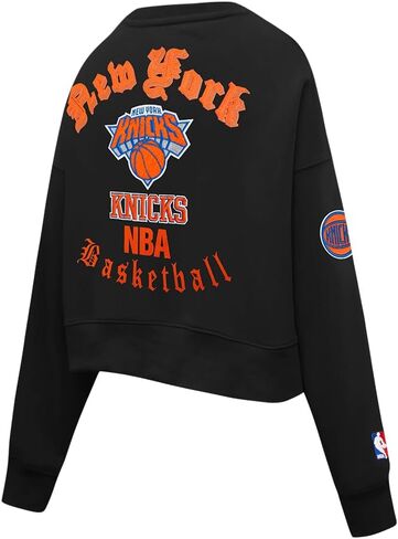 Pro Standard Womens NBA Old English Brushed Back French Terry Crewneck Sweatshirt in Saudi Arabia